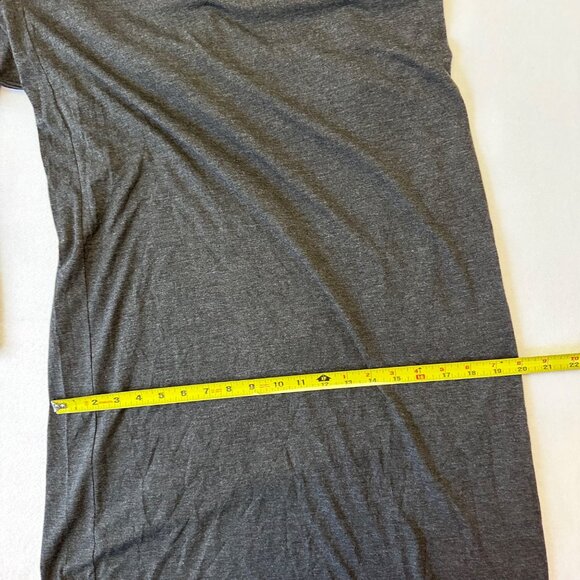 Natural Life Super Wide Leg Overall One Piece Jumper One Size Gray V-Neck Pocket - Picture 9 of 13